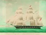 Michele Renault, Barque "Mary Jane" Rich. Williams Commander, 1846, Watercolour