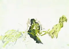 Abstrakte Komposition by Hann Trier, 1982, Watercolour, sold Mar 2004
