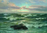 Patrick von Kalckreuth, Sonnenuntergang am Meer