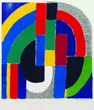 Lamelles by Sonia Delaunay, Lithograph printed in colours, sold Mar 2004