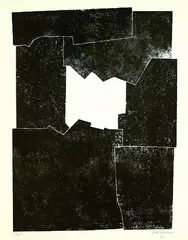 Sakon by Eduardo Chillida, 1968, Lithografie auf BFK RIVES (Wasserzeichen), sold Mar 2004
