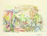 Comenius - Figuren und Szenen des Dramas (Ausgabe B) by Oskar Kokoschka, 1976, Lithograph, sold Mar 2004