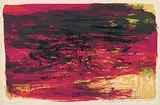 L XIV by Zao Wou-ki, 1965, Lithograph printed in colours, sold Mar 2004