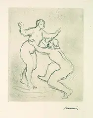 Le Fleuve Scamandre by Pierre-Auguste Renoir, 1900, Etching, sold Mar 2004