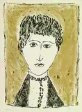 Zoran Mušič, Ritratto, 1953, Farblithografie auf Velin