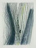 Hans Hartung, R 18, 1953, Colour etching