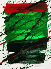 Komposition by Jürgen Reipka, 1983, Acrylic, sold Mar 2004