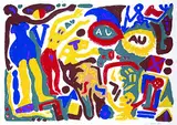 A. R. (d. i. Ralf Winkler) Penck, 2 Bll. Kompositionen