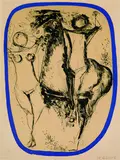 Famiglia di acrobati by Marino Marini, 1955, Lithograph printed in colours, sold Mar 2004