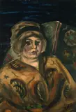 Henri Le Fauconnier, Frauenporträt, Watercolour