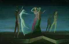Mac Zimmermann, Hingabe, 1991, Oil on fibreboard
