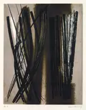 Hans Hartung, R 6, 1953, Aquatint printed in colours