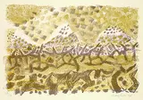 Eduard Bargheer, Sahara, Lithograph printed in colours