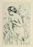 Pierre-Auguste Renoir, Baigneuse debout, à mi-jambes