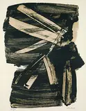 Lithographie no 10 by Pierre Soulages, 1963, Lithograph printed in colours, sold Mar 2004