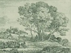 Claude Lorrain, Der Ziegenhirte, 1663, Etching
