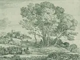 Claude Lorrain, Der Ziegenhirte, 1663, Etching