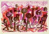 Eduard Bargheer, 5 Bll. aus: Afrika, 1966, Colour etching