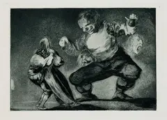 Bobalicón (Einfaltspinsel) by Francisco Goya, Etching, sold Mar 2004