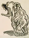 Otto Pankok, Elefant