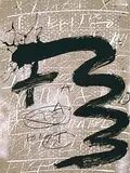 Antoni Tàpies, Croix, 1992, Silkscreen printed in colours