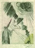 Femme au clown by Salvador Dalí, 1968, Etching, sold Mar 2004