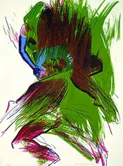 No strings by Allen Jones, 1995, Lithograph printed in colours, sold Mar 2004