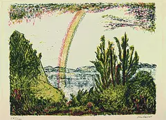 Regenbogen by Erich Heckel, 1964, Lithograph printed in colours, sold Mar 2004