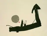 Julius Heinrich Bissier, Komposition, 1964, Lithograph printed in colours