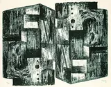 Henry Moore, Square Forms, 1963, Lithograph