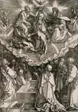 Mariä Himmelfahrt und Krönung by Albrecht Durer, 1510, Woodcut, sold Mar 2004