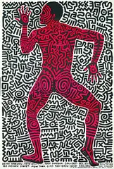 Into 84 by Keith Haring, 1984, Colour offset lithograph, sold Mar 2004