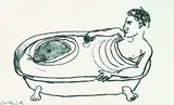 Stephan Balkenhol, Acht Steindrucke, 1993, Lithograph