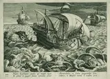 Philip Galle, Seeungeheuer, 1586, Copper engraving