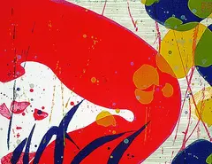 Teruko Yokoi, 2 Bll.: Sommer. Am Teich, 1972, Lithograph printed in colours