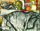 Renato Guttuso, 4 Bll. Figürliche Kompositionen, 1965, Lithograph