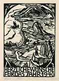 10. Jahresblatt: Küste by Erich Heckel, 1939, Woodcut, sold Mar 2004