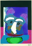 Ohne Titel by Karel Appel, 1979, Silkscreen printed in colours, sold Mar 2004