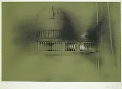 Peter Paul, 13 Bll. Architekturmotive, 1971, Lithograph printed in colours