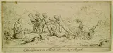 Esther Denner, Putten beim Fischen, Indian ink