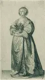 Wenceslaus Hollar, 6 Bll. aus: Weibliche Trachten in ganzen Figuren