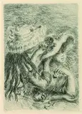 Le chapeau épinglé (La fille de Berthe Morisot et sa cousine) by Pierre-Auguste Renoir, 1894, Etching, sold Mar 2004