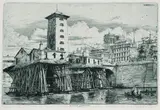 Charles Méryon, La Pompe Notre Dame, Etching