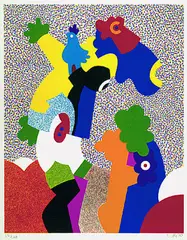 Ohne Titel by Otmar Alt, 1970, Silkscreen printed in colours, sold Mar 2004