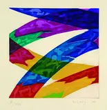 Piero Dorazio, Composizione, 1970, Aquatint printed in colours
