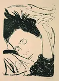 Erich Heckel, Schlafende Frau
