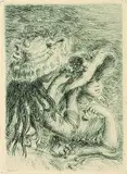 Le chapeau épinglé (La fille de Berthe Morisot et sa cousine) by Pierre-Auguste Renoir, 1894, Etching, sold Mar 2004