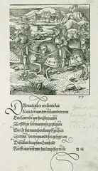 Leonhard Beck, 4 Bll.: Buchholzschnitte aus Pfinzing "Theuerdanck", Woodcut