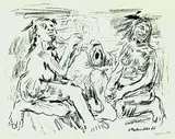 Die Macht der Musik (Morgen und Abend) by Oskar Kokoschka, 1966, Lithograph, sold Mar 2004
