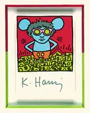 Keith Haring, Andy Mouse - Kunstpostkarte